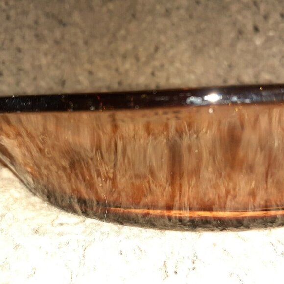 DURALEX Amber-Salad Bowl Made in France-Mid Century Modern-NEAR MINT/EXCELLENT - Picture 4 of 5